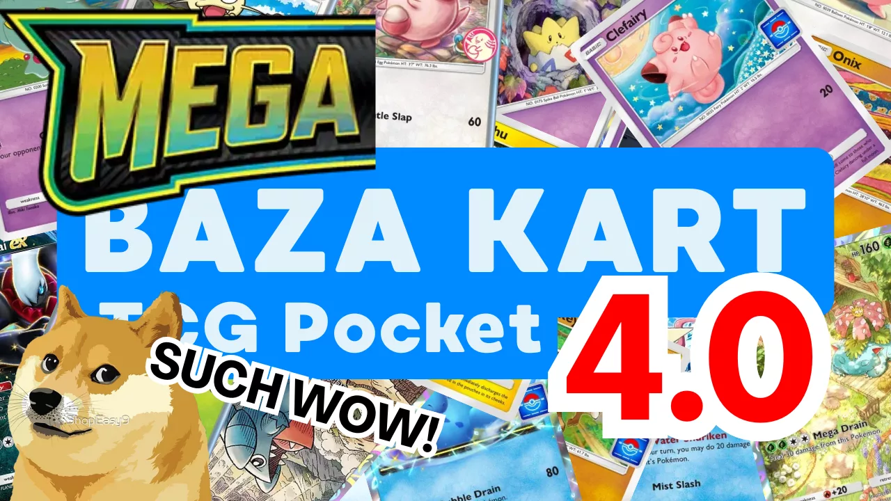 Baza Kart Pokémon TCG Pocket z MEGA aktualizacją 4.0