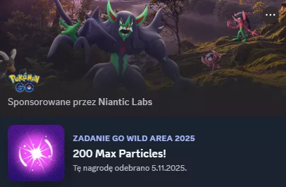 Discordowe zadanie: Zdobądź 200 Max Particles za darmo w Pokémon GO!