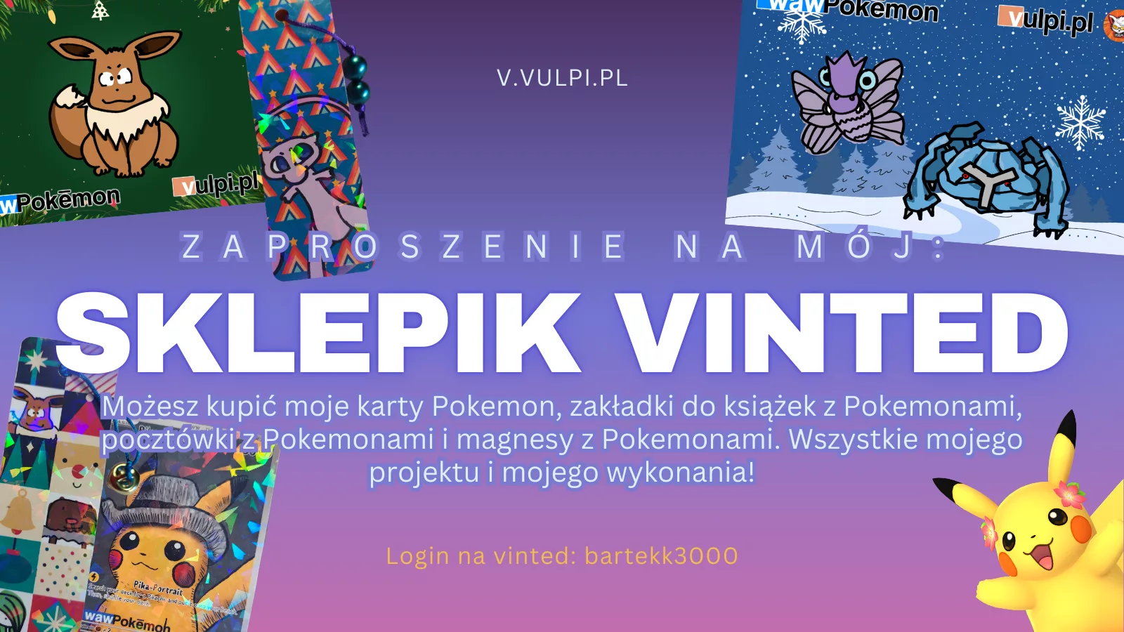 Ręcznie robione produkty inspirowane Pokémonami – zapraszam na mój Vinted!