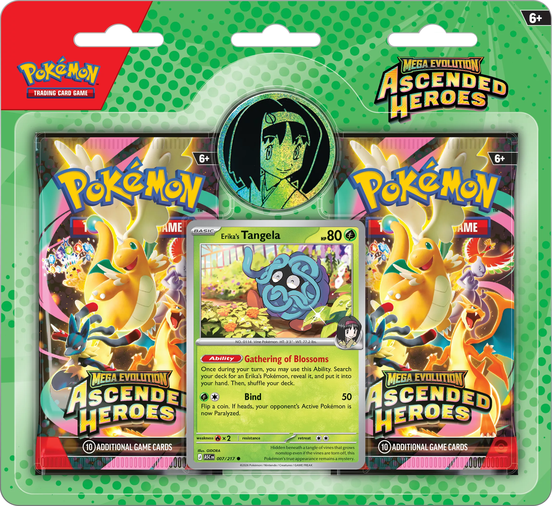 Pokemon TCG Mega Evolution—Ascended Heroes Collection—Erika