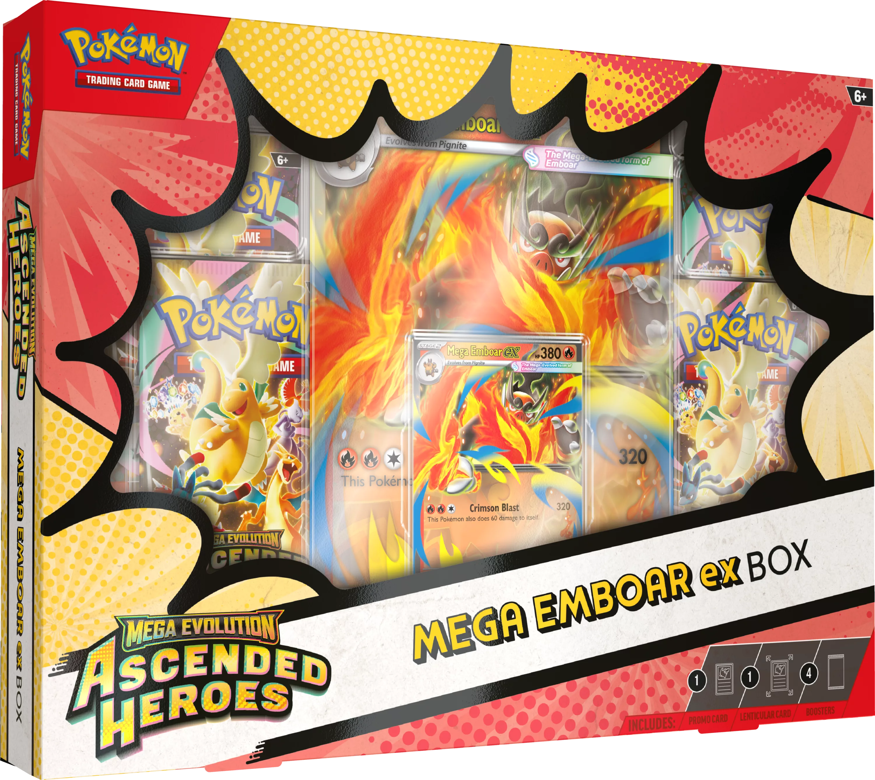 Pokemon TCG Mega Evolution—Ascended Heroes Mega Emboar ex Box