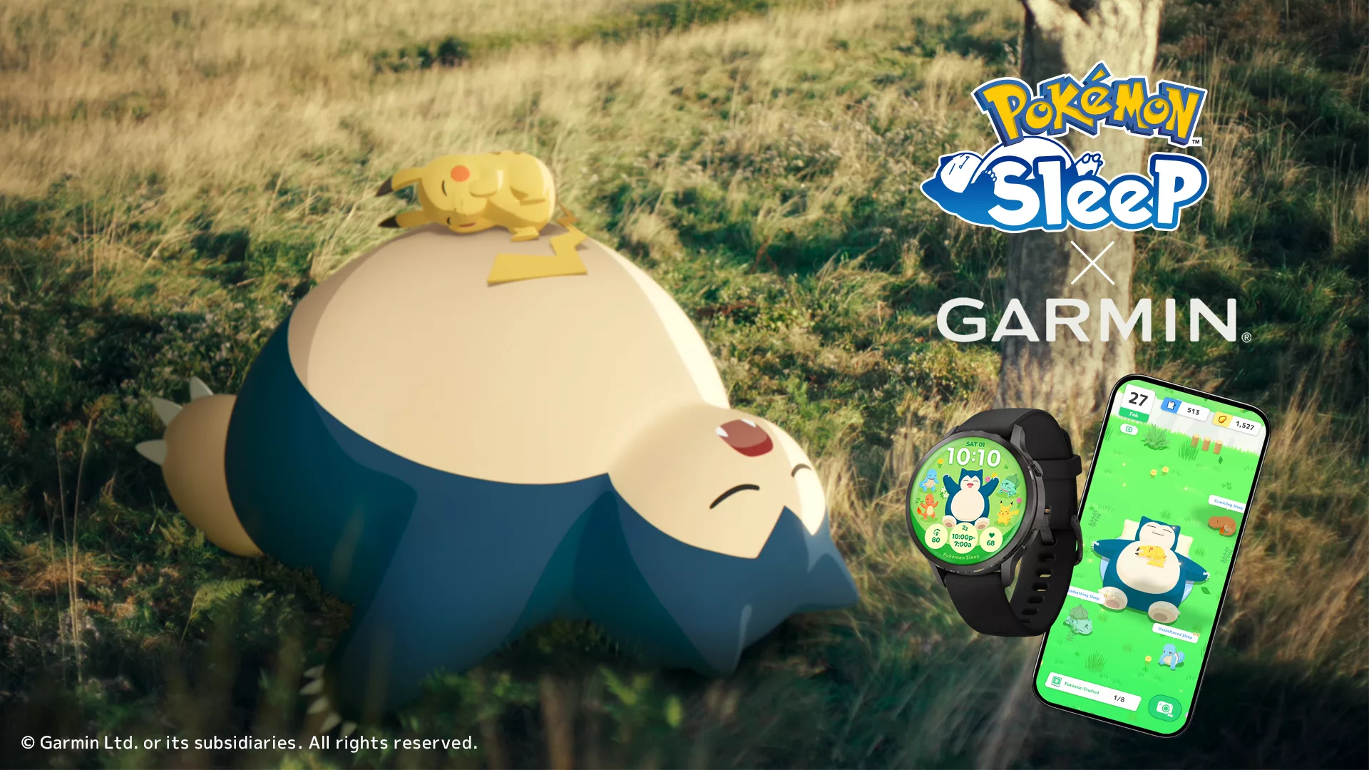 Pokémon Sleep x Garmin – Śpij jak Snorlax i odbieraj nagrody!